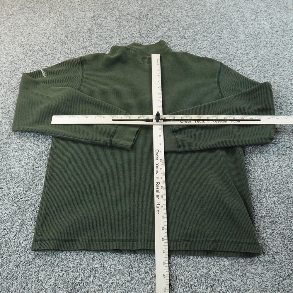 VTG Abercrombie Fitch Sweater Mens M Green Mock Neck Knit Pullover 90s Y2K USA - Picture 6 of 9